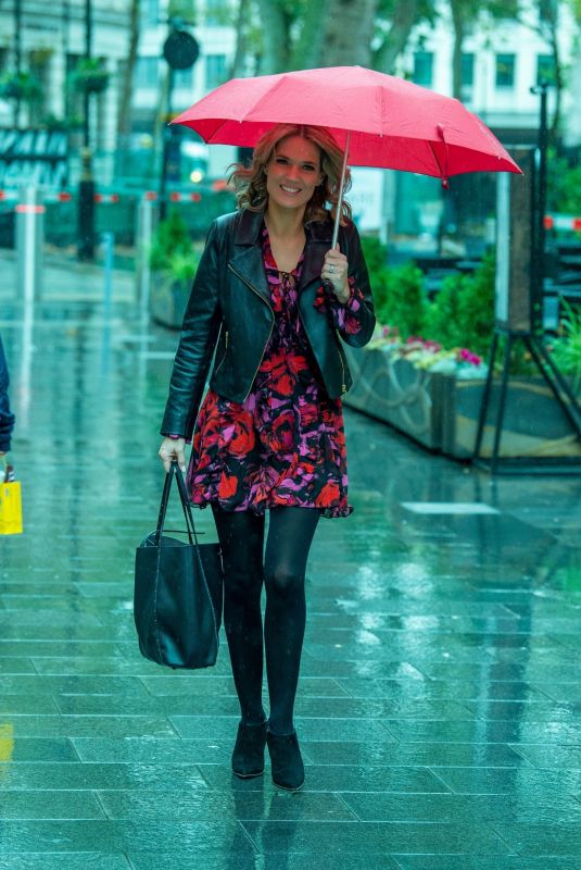 CHARLOTTE HAWKINS Arrives at Global Studios in London 10/29/2020