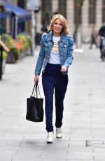 CHARLOTTE HAWKINS Arrives at Her Classic FM Radio Show in London 10/16/2020