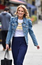 CHARLOTTE HAWKINS Arrives at Her Classic FM Radio Show in London 10/16/2020