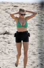 CHARLOTTE MCKINNEY in Bikini Top at a Beach in Los Angeles 10/05/2020