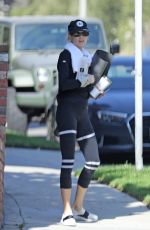 CHARLOTTE MCKINNEY in Tights Workout in Malibu 10/12/2020