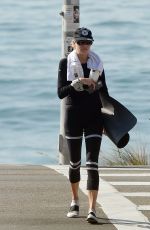 CHARLOTTE MCKINNEY Out at a Beach in Los Angeles 10/12/2020