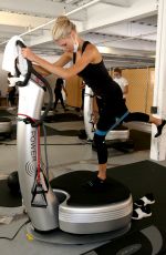 CHARLOTTE MCKINNEY Workout at a Gym in Los Angeles 10/11/2020