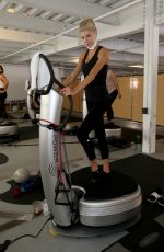 CHARLOTTE MCKINNEY Workout at a Gym in Los Angeles 10/11/2020