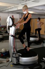 CHARLOTTE MCKINNEY Workout at a Gym in Los Angeles 10/11/2020