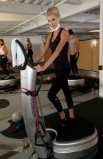 CHARLOTTE MCKINNEY Workout at a Gym in Los Angeles 10/11/2020