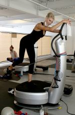 CHARLOTTE MCKINNEY Workout at a Gym in Los Angeles 10/11/2020
