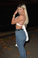 CHLOE FERRY Night Out in Newcastle 10/22/2020