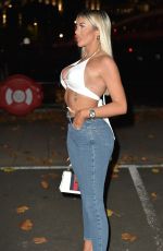 CHLOE FERRY Night Out in Newcastle 10/22/2020