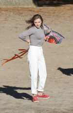 CHLOE MORETZ and Algee Smith on the Set of Mother/android in Boston 10/07/2020