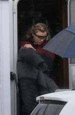 CHLOE MORETZ Leaves Her Trailer at Mother/Android Set in Boston 10/10/2020