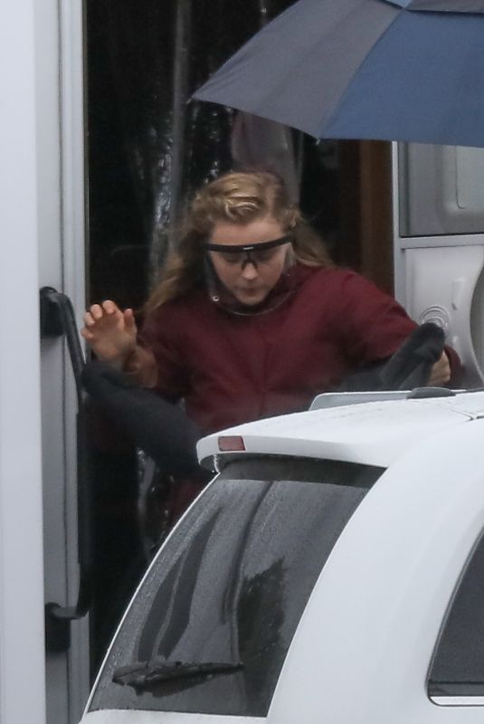 CHLOE MORETZ Leaves Her Trailer at Mother/Android Set in Boston 10/10/2020