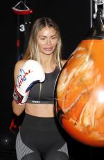 CHLOE SIMS in Tights at Boxgymfitness in Brentwood 10/29/2020