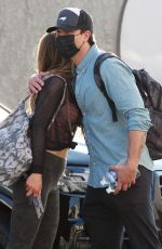 CHRISHELL STAUSE and Gleb Savchenko Leaves Dance Practice in Los Angeles 10/06/2020