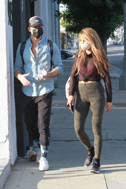 CHRISHELL STAUSE and Gleb Savchenko Leaves Dance Practice in Los Angeles 10/06/2020