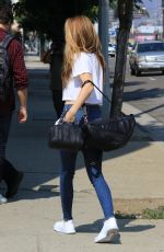 CHRISHELL STAUSE in Denim Arrives at DWTS Studio in Los Angeles 10/04/2020