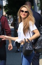 CHRISHELL STAUSE in Denim Arrives at DWTS Studio in Los Angeles 10/04/2020