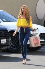 CHRISHELL STUASE in Denim Arrives at Dance Rehersal in Los Angeles 10/27/2020