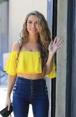 CHRISHELL STUASE in Denim Arrives at Dance Rehersal in Los Angeles 10/27/2020