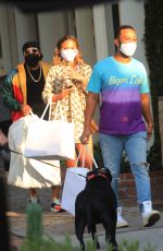 CHRISSY TEIGEN and John Legend Out Shopping on Melrose Place 10/16/2020