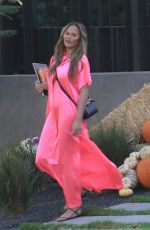 CHRISSY TEIGEN at a Pumpkin Farm in Los Angeles 10/25/2020