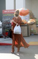 CHRISSY TEIGEN Out Shopping at Bristol Farms in Los Angeles 10/15/2020