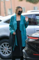 CHRISSY TEIGEN Out Shopping Flowers in West Hollywood 10/19/2020