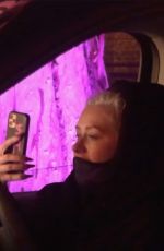 CHRISTINA AGUILERA Arrives at Haunt ‘O Ween LA in Canoga Park 10/09/2020