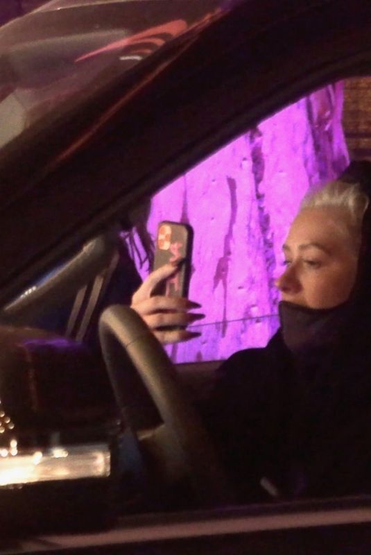 CHRISTINA AGUILERA Arrives at Haunt ‘O Ween LA in Canoga Park 10/09/2020