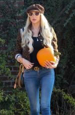 CHRISTINE QUINN at a Pumpkin Patch in Hollywood 10/22/2020