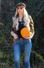 CHRISTINE QUINN at a Pumpkin Patch in Hollywood 10/22/2020