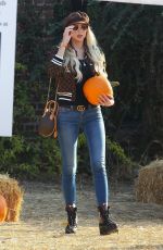 CHRISTINE QUINN at a Pumpkin Patch in Hollywood 10/22/2020