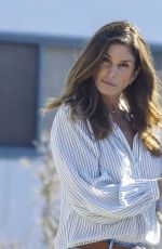 CINDY CRAWFORD and KAIA GERBER Out to Vote in Malibu 10/30/2020
