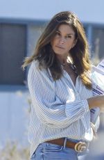 CINDY CRAWFORD and KAIA GERBER Out to Vote in Malibu 10/30/2020