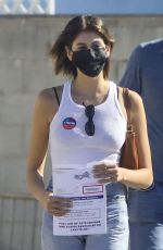 CINDY CRAWFORD and KAIA GERBER Out to Vote in Malibu 10/30/2020