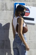 CINDY CRAWFORD and KAIA GERBER Out to Vote in Malibu 10/30/2020