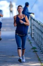 CLAIRE DANES Out Jogging in New York 10/08/2020