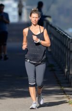 CLAIRE DANES Out Jogging in New York 10/08/2020