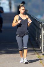 CLAIRE DANES Out Jogging in New York 10/08/2020
