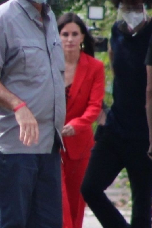 COURTENEY COX on the Set of Scream 5 in Wilmington 10/22/2020