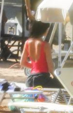 DAKOTA JOHNSON on the Set of The Lost Daughter in Greece 10/13/2020