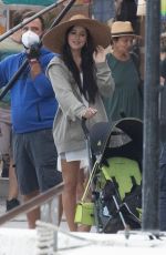 DAKOTA JOHNSON on the Set of The Lost Daughter in Greece 10/20/2020