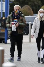 DENISE VAN OUTEN and Matt Evers Out in Essex 10/16/2020