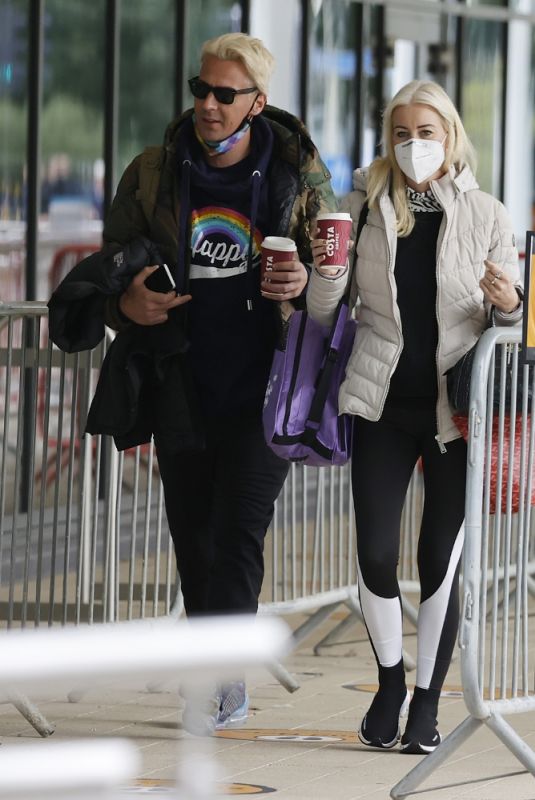 DENISE VAN OUTEN and Matt Evers Out in Essex 10/16/2020