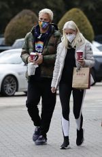 DENISE VAN OUTEN and Matt Evers Out in Essex 10/16/2020