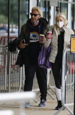 DENISE VAN OUTEN and Matt Evers Out in Essex 10/16/2020