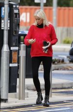 DENISE VAN OUTEN Arrives at Dancing on Ice Rehersal in Essex 10/15/2020