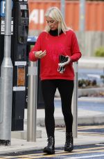 DENISE VAN OUTEN Arrives at Dancing on Ice Rehersal in Essex 10/15/2020