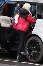 DENISE VAN OUTEN Arrives at Dancing on Ice Rehersal in Essex 10/15/2020