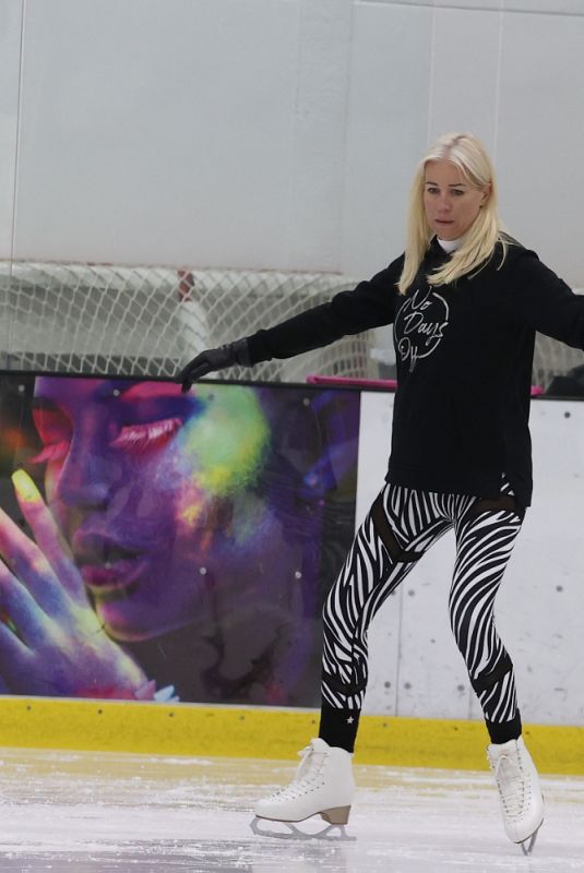 DENISE VAN OUTEN at Dancing on Ice Rehersal in London 10/21/2020